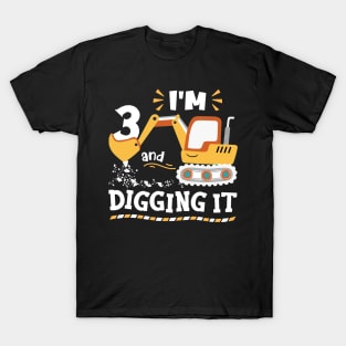 Pint-sized Powerhouse Excavator Whispers, Tee Triumph Extravaganza T-Shirt